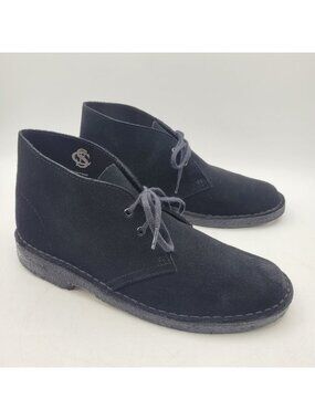 Clarks Original Desert Chukka Boot Women's Size 9.5 Black Leather Charles NICE